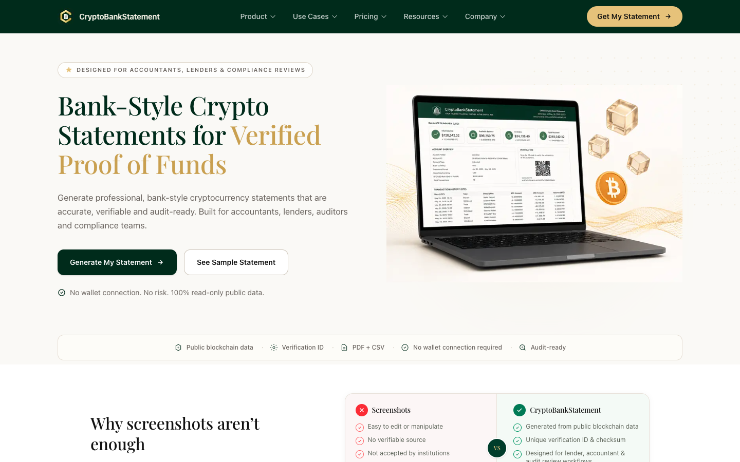 CryptoBankStatement