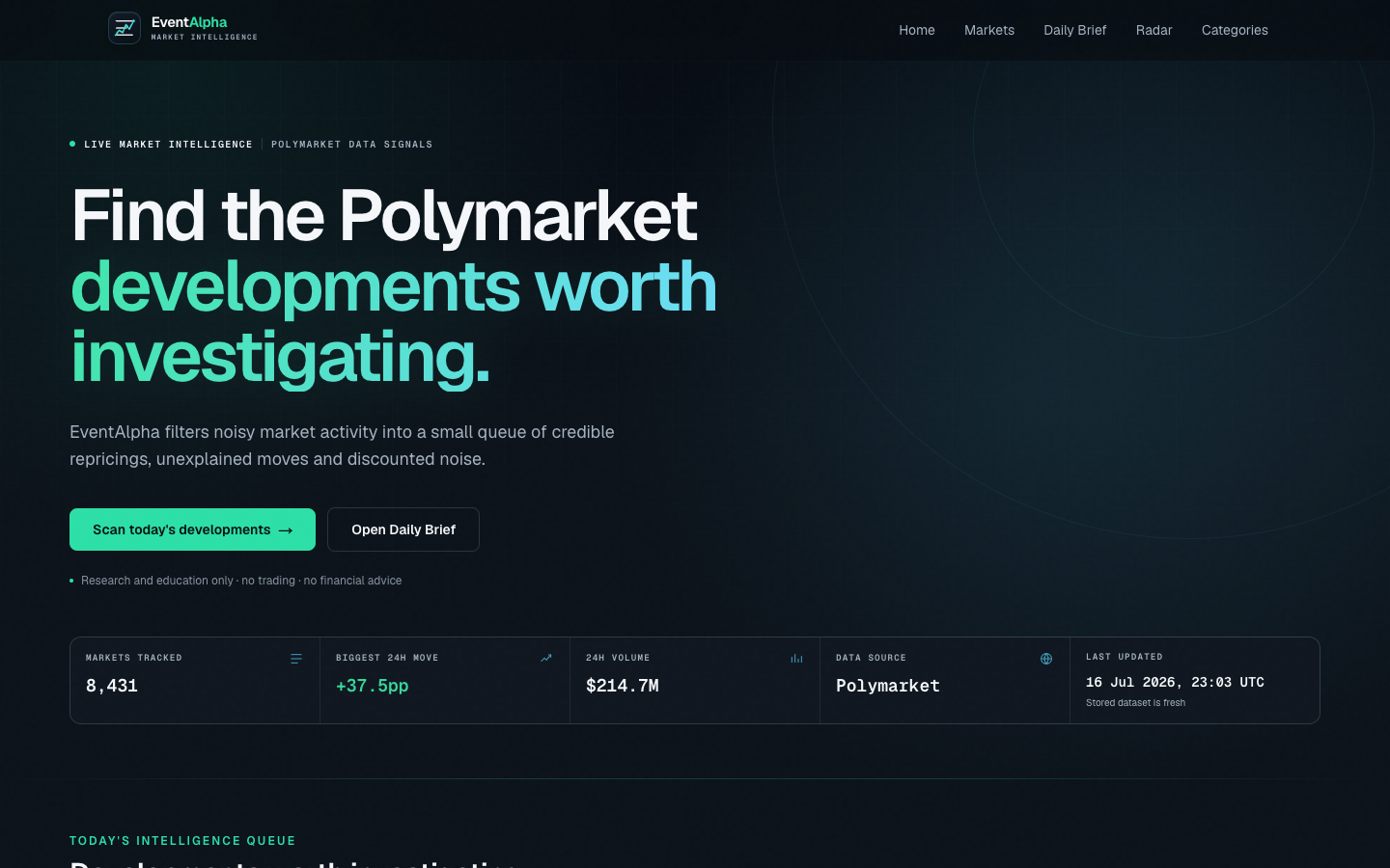 EventAlpha